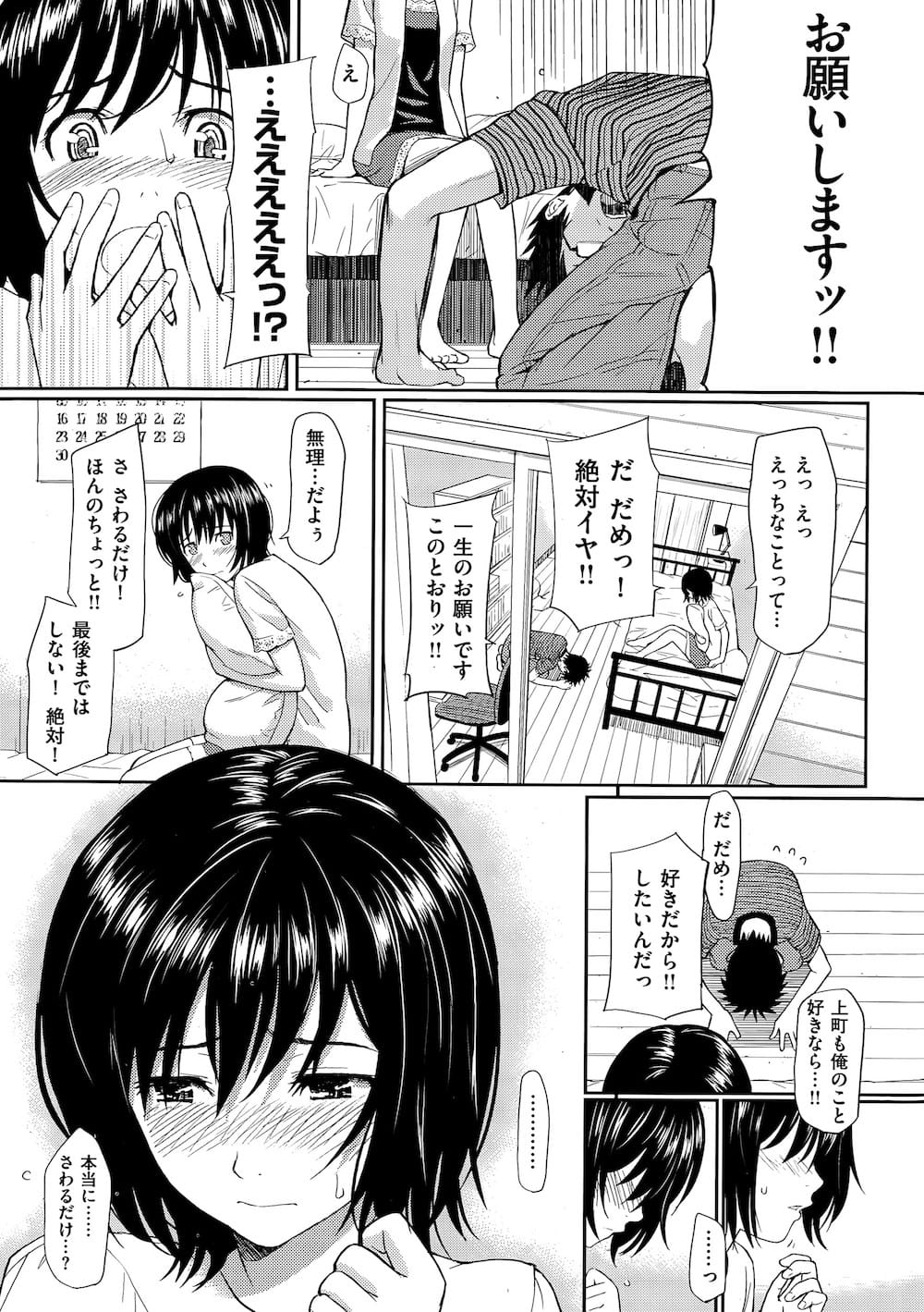 【人気作者エロ漫画】超恥ずかしがり屋で彼氏とH出来ないピュアな美少女JDが彼氏に土下座懇願されて勇気を出だしてラブ初体験！【ホムンクルス】